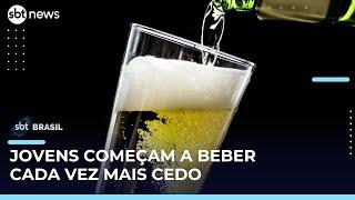 Adolescentes começam a consumir álcool cada vez mais cedo, aponta pesquisa | #SBTBrasil 
