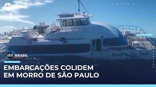 Embarcações colidem em Morro de São Paulo a caminho de Salvador | #SBTBrasil