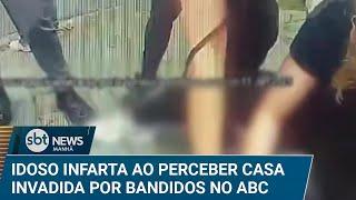 Idoso infarta ao ter casa invadida por bandidos | #SBTNews (14/01/25)