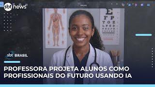 "Profissão dos sonhos": professora incentiva alunos usando inteligência artificial | #SBTBrasil 
