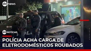 Polícia recupera carga roubada avaliada em mais de R$ 500 mil | #SBTNotícias