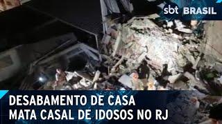 Idosos morrem após casa de três andares desabar no Rio de Janeiro | SBT Brasil (16/09/24)