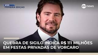 Quebra de sigilo indica R$ 111 milhões em festas privadas de Vorcaro | #NewsPrimeiraEdição