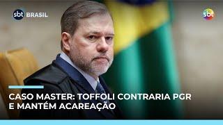 Toffoli mantém acareação do caso Master após pedido de adiamento da PGR | #SBTBrasil