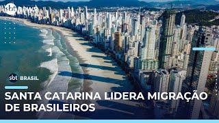 Mais de 500 mil brasileiros se mudaram para Santa Catarina entre 2017 e 2022 | #SBTBrasil