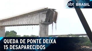 Desabamento de ponte deixa 15 pessoas desaparecidas | SBT Brasil (23/12/2024)