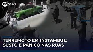 Homem pula em cima de carro durante terremoto na Turquia | #SBTNews Manhã (24/04/25)
