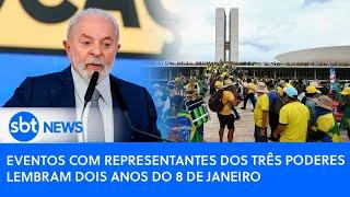 ▶️ Eventos com representantes dos Três Poderes lembram dois anos do 8 de janeiro