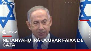 Netanyahu decide ocupar toda a Faixa de Gaza, diz TV israelense | #SBTNoticias