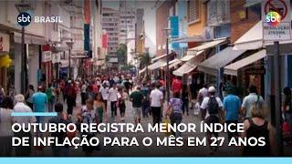 Inflação de outubro fica em 0,09%, menor índice para o mês em 27 anos 