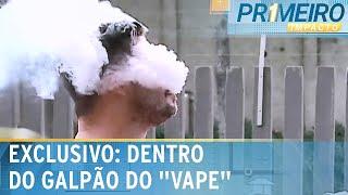 Reportagem acessa galpão onde são armazenados “vapes” apreendidos | Primeiro Impacto (04/12/24)