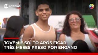 Jovem preso por engano em ônibus é libertado após quase três meses no RJ | #SBTNotícias