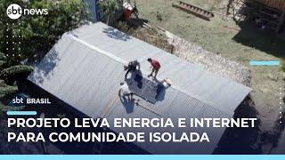 Universitários levam energia solar e internet a comunidade isolada na Amazônia peruana | #SBTBrasil