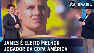 Com ótima campanha, James é eleito o melhor jogador da Copa América | SBT Brasil (15/07/24)