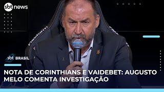 Augusto Melo nega renúncia e fala de investigações envolvendo o Corinthians | SBT Brasil (16/05/25)
