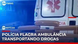 PRF apreende mais de 600 kg de maconha em ambulância | #SBTNoticias