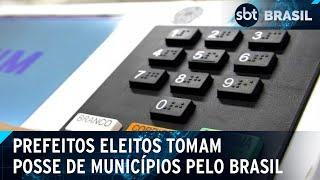 Prefeitos de 5.569 municípios tomam posse nesta quarta (1º) | SBT Brasil (01/01/25)