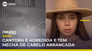 Cantora é agredida na porta de casa e tem cabelo cortado por criminosos | Primeiro Impacto (04/06/25)