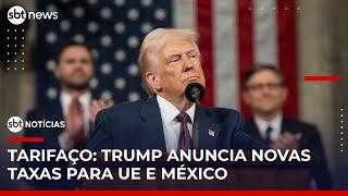 Trump anuncia tarifa de 30% para União Europeia e México | #SBTNotícias 1ª Edição
