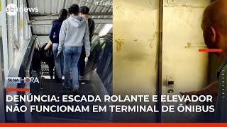 Escada rolante quebrada causa transtornos em terminal de Francisco Morato (SP) | #TanaHora