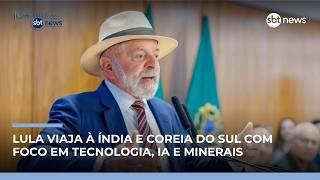 Lula viaja à Índia e Coreia do Sul com foco em tecnologia, IA e minerais | #JornaldoSBTNews