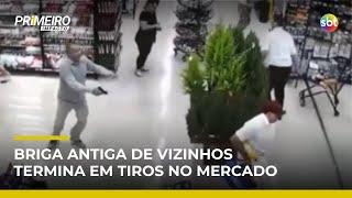 Flagra: Agente penitenciário atira em vizinho dentro de mercado | #PrimeiroImpacto