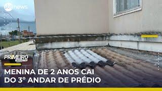 Criança de 2 anos cai de terceiro andar de prédio no DF | Primeiro Impacto (28/04/25)