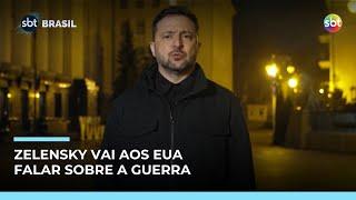Zelensky diz que vai aos EUA para se reunir com Donald Trump sobre guerra | #SBTBrasil
