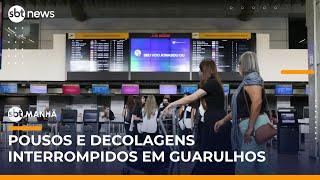 ▶️ SBT Manhã AO VIVO | Aeroporto de Guarulhos tem voos desviados após interferência de drones