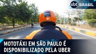 Uber se junta à 99 e lança transporte por moto em São Paulo | SBT Brasil (22/01/25)