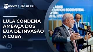 Na Alemanha, Lula condena ameaça de invasão de Cuba pelos EUA