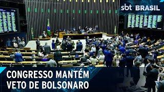 Congresso mantém veto de Bolsonaro a lei que criminalizava fake news | SBT Brasil (28/05/24)