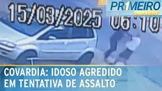 Idoso de 70 anos é brutalmente agredido ao reagir a assalto | Primeiro Impacto (20/03/25)