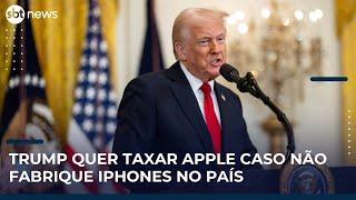 Trump recomenda tarifa de 50% contra a União Europeia e ameaça taxar a Apple | Mapa Mundi