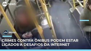 Polícia Civil investiga onda de ataques a ônibus em São Paulo | #SBTBrasil 