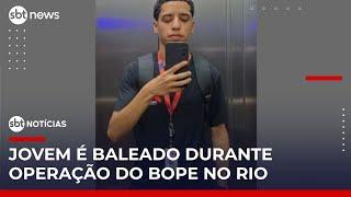 Jovem morre baleado durante operação da PM em festa junina no Rio | #SBTNotícias (07/06/25)