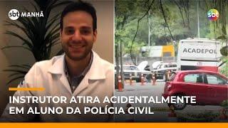 Instrutor atira acidentalmente em aluno durante treinamento na Academia da Polícia Civil | #SBTManhã