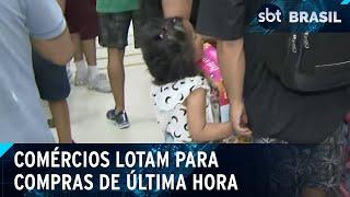 Véspera de Natal: compras de última hora agitam o comércio em São Paulo | SBT Brasil (24/12/24)