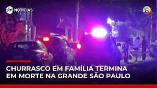 Motivado por ciúmes, homem mata primo da esposa em churrasco de família | #SBTNotícias