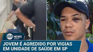 Jovem denuncia agressão de vigias em unidade de atendimento em SP | #SBTNews Manhã (21/03/25)
