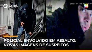 SP: Rosto de suspeito é revelado em vídeo de assalto com envolvimento de policial civil | #SBTManha