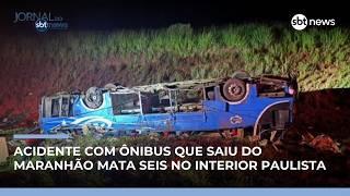 Ônibus tomba em SP, deixa seis mortos e dezenas de feridos | #JornaldoSBTNews
