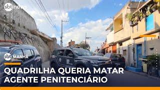 Quadrilha troca tiros com a polícia ao tentar matar agente penitenciário | #SBTManhã