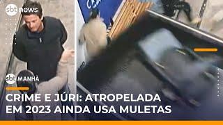 Homem que atropelou mulher após briga em posto é condenado a 21 anos de prisão | #SBTManhã