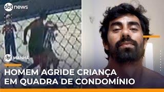 Homem agride criança de 8 anos em condomínio na Grande SP | #SBTManhã