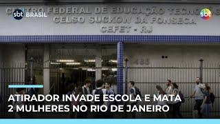 Ataque em escola: Atirador invade CEFET, no Maracanã, e mata duas mulheres no Rio | #SBTBrasil