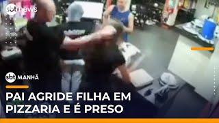 Dono de pizzaria é preso após agredir a própria filha em Vitória | #SBTManhã