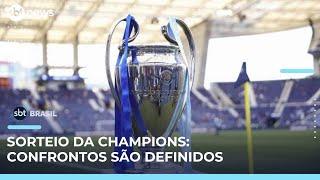 Jogos da fase de liga da Champions são sorteados; Real Madrid enfrentará campeões | #SBTBrasil 