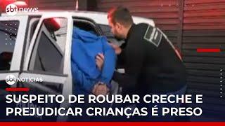 Polícia prende suspeito de roubar creche na grande São Paulo | #SBTNoticias