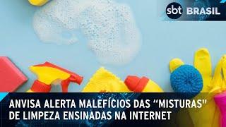 Misturas caseiras de limpeza exibidas na internet podem ser perigosas | SBT Brasil (08/02/25)